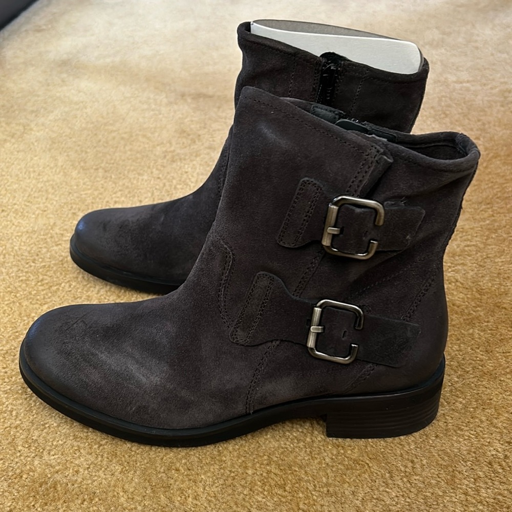 New Paul Green Eastwood Anthrazite Suede Booties